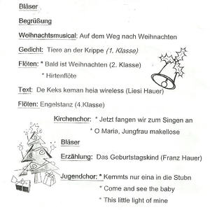 Oberkappler Vorweihnacht 2015 - Programm