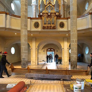 Ausräumen der Kirche am 29.01.2016