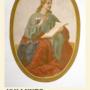 Restaurierte Bilder der vier Evangelisten in der Kuppel der Kreuzkapelle