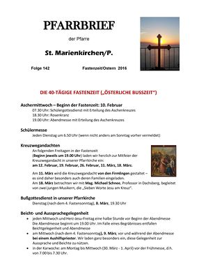 Pfarrbrief