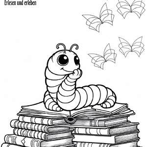 Ausmalbilder für Ihre Bibliothek