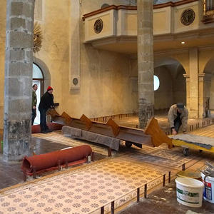 Ausräumen der Kirche am 29.01.2016